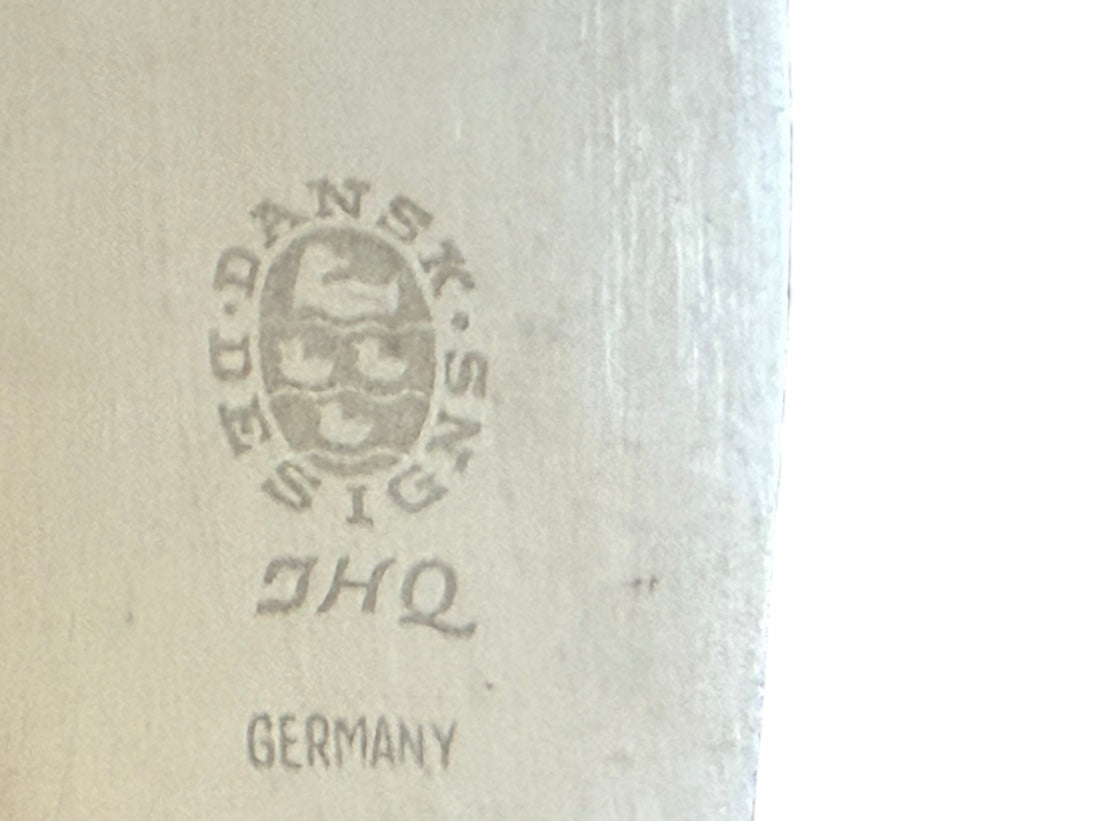 Vintage Dansk Teak Handle Flatware Set with Teak Tray – Mid Century Danish Modern Stainless Steel – 38 Pieces