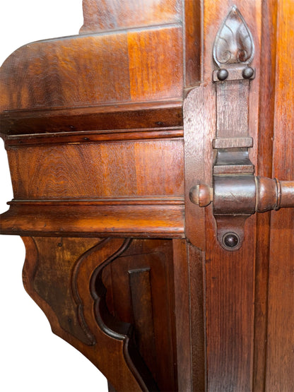 Converted Victorian Pump Organ Desk with Marble Writing Surface (c.1880)