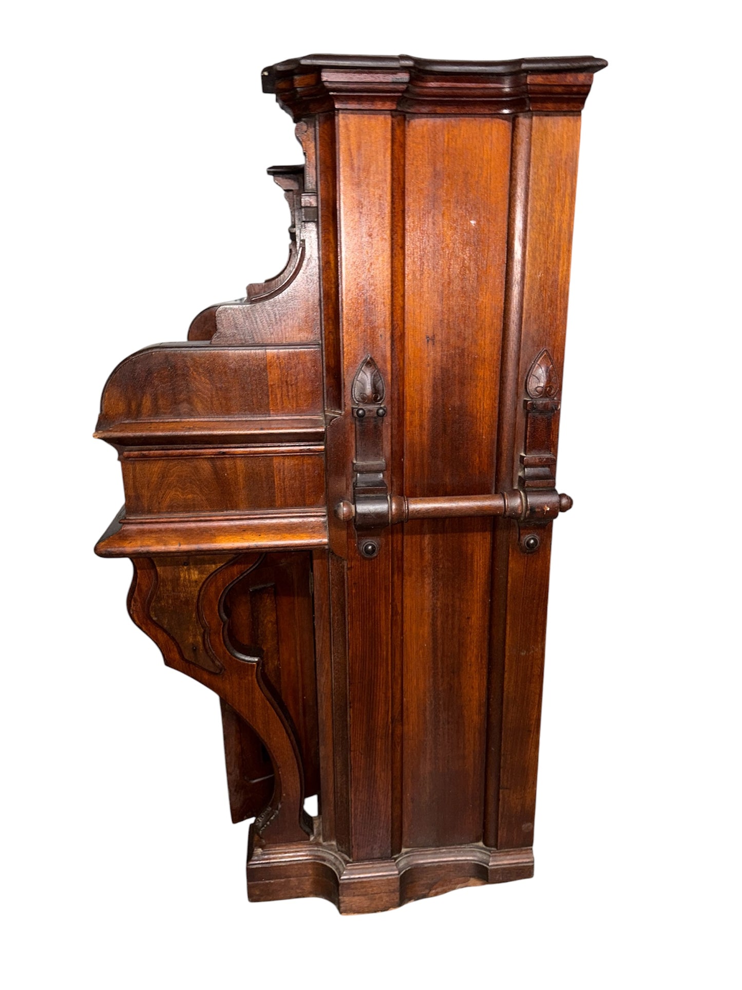 Converted Victorian Pump Organ Desk with Marble Writing Surface (c.1880)