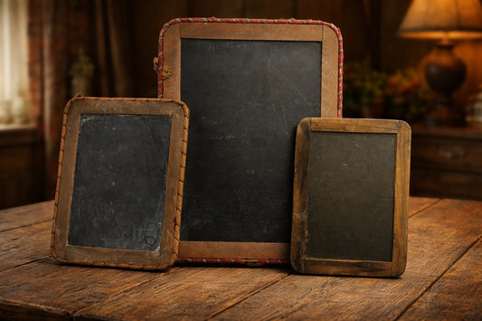 Vintage Schoolhouse Writing Slates – Early 1900s Classroom Set