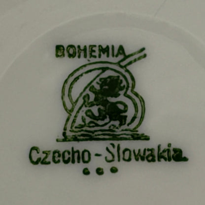 Vintage Bohemia Ceramic Works 2163 Berry Bowl 5.25” Czechoslovakia - Chip