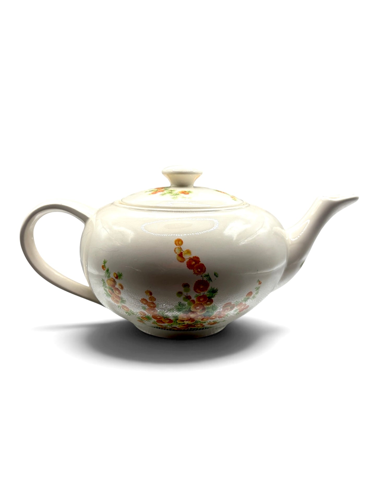 Signed Dorothy Stickney Hand-Decorated Hobby Ceramic Teapot c. 1965–1975