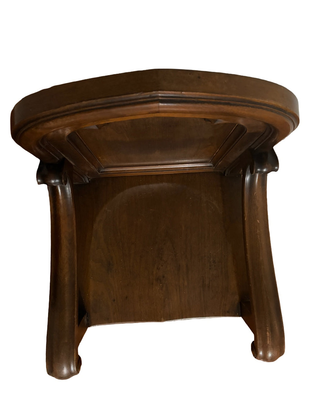 Antique Gothic Revival Vestry Armchair c.1915–1920 | Church Provenance, Solid Wood Cathedral-Arch Chair