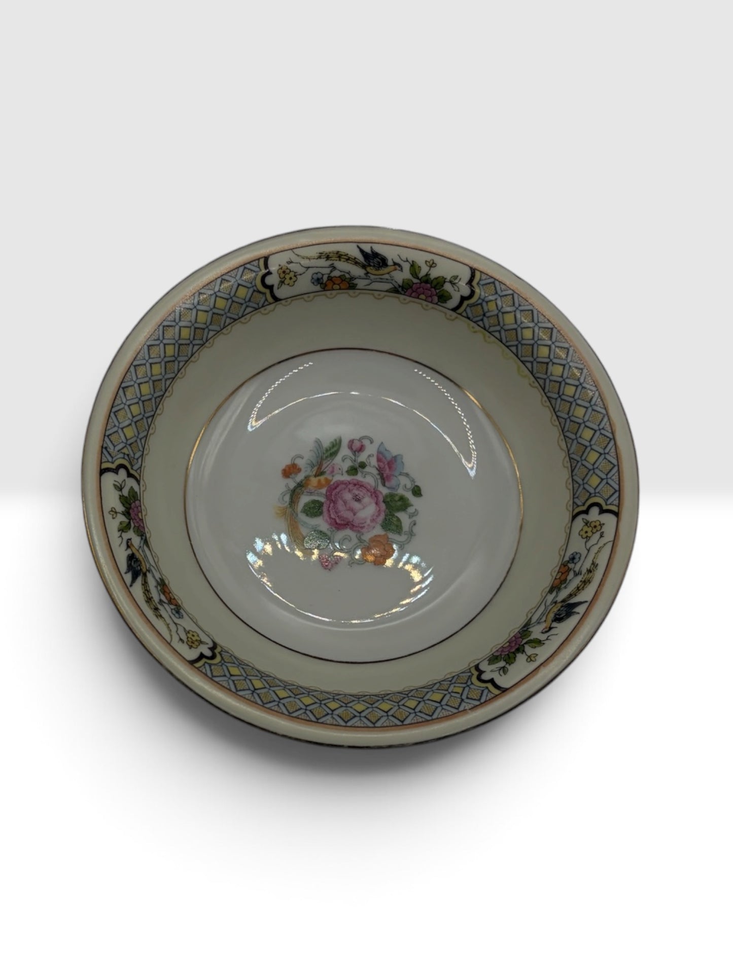 Vintage Bohemia Ceramic Works 2163 Berry Bowl 5.25” Czechoslovakia - Chip