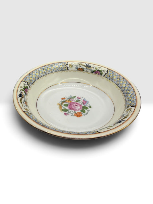 Vintage Bohemia Ceramic Works 2163 Berry Bowl 5.25” Czechoslovakia - Chip