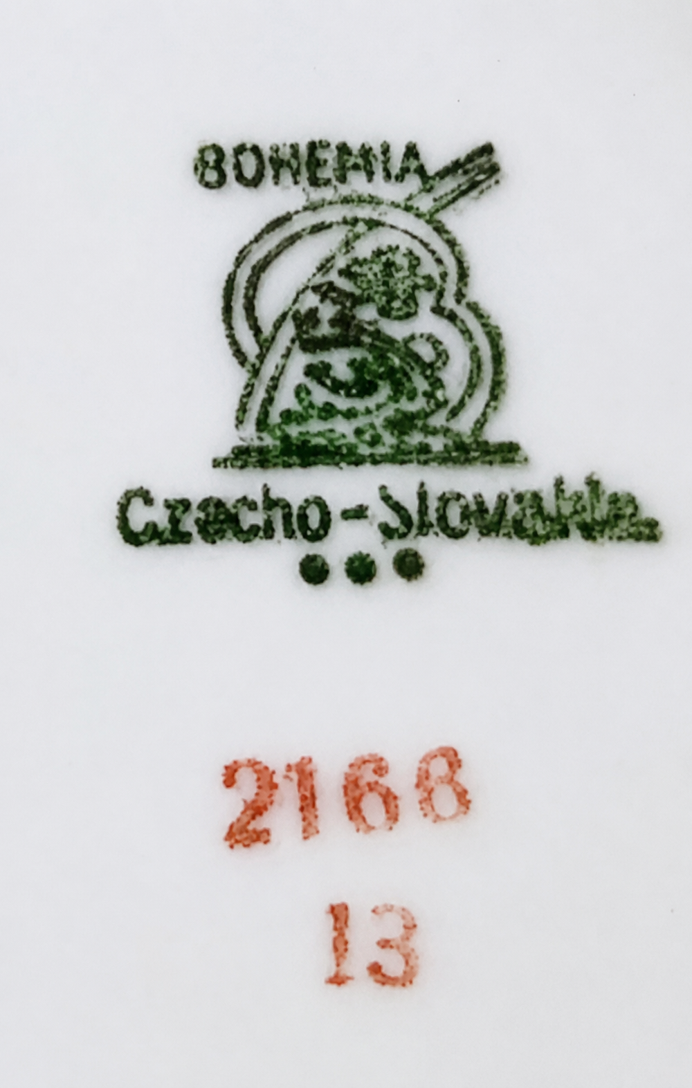 Vintage Bohemia Czecho-Slovakia Floral Luncheon Plates 7.5”, Set of 2