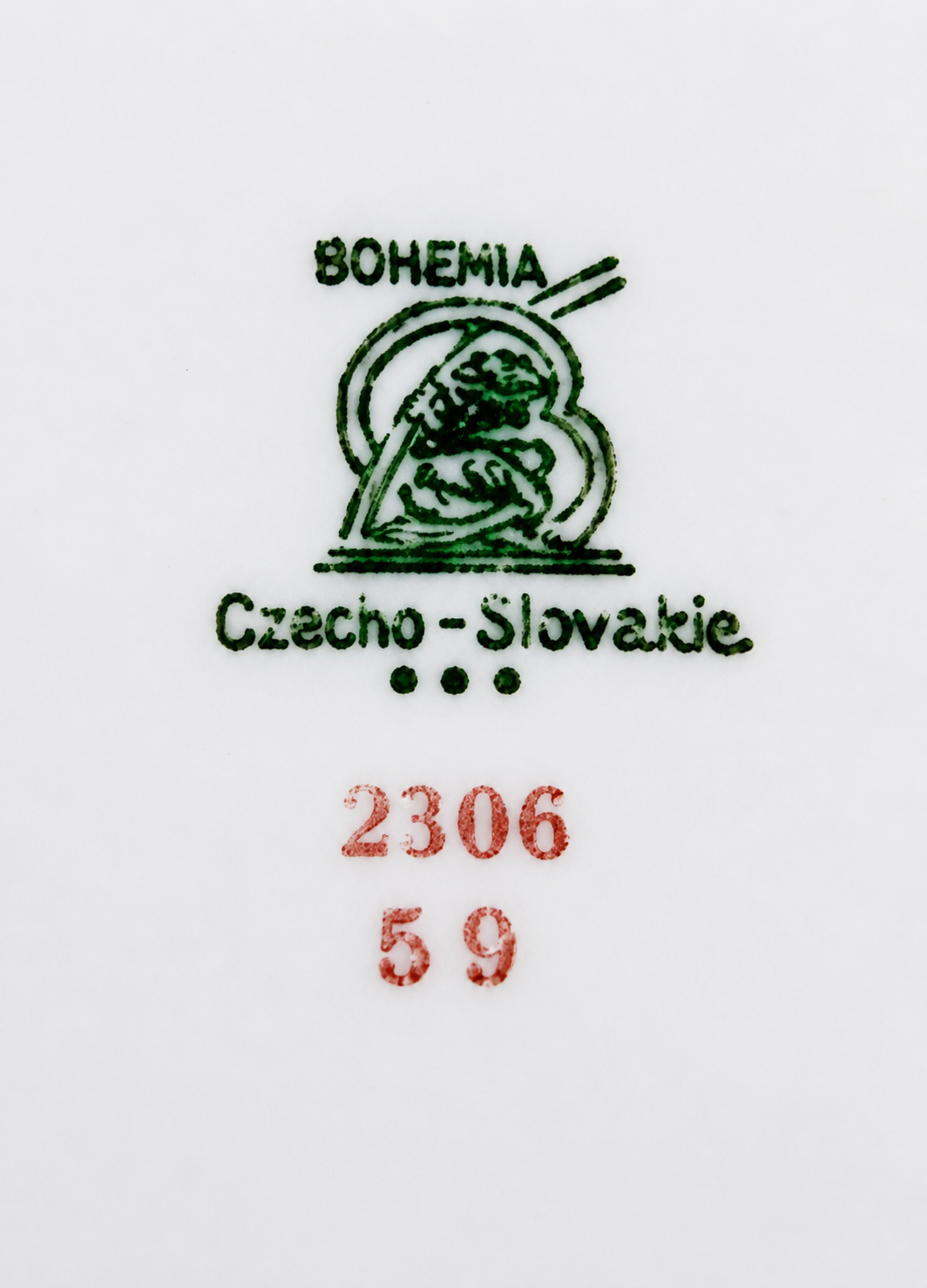 Vintage Bohemia Czecho-Slovakia Floral Luncheon Plates 7.5”, Set of 2