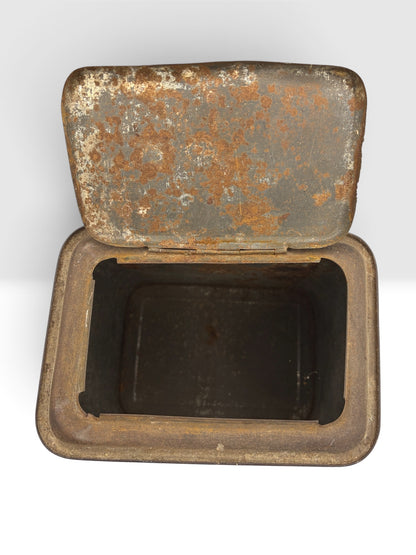 Antique Lithographed Tin Canister with Classical Figures, c. 1900–1920