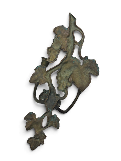 Antique Bronze Grapevine Double Wall Candle Sconce c. 1890–1920