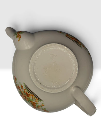 Signed Dorothy Stickney Hand-Decorated Hobby Ceramic Teapot c. 1965–1975