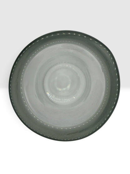 Vintage Etched Floral Glass Bud Vase | Frosted Botanical Engraved Vase