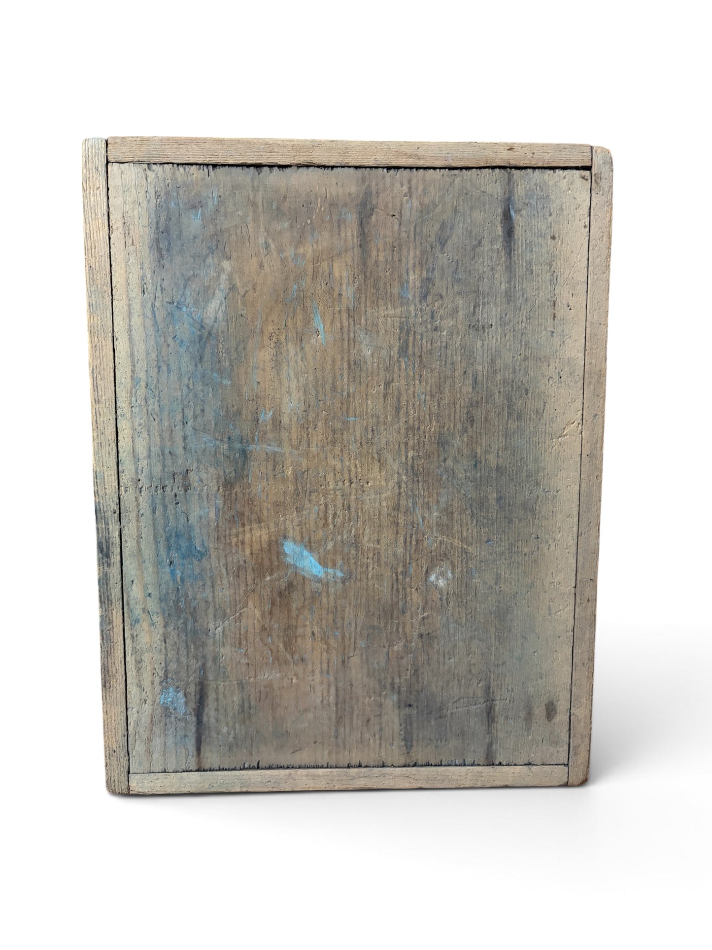 Antique Wooden Shoe Shine Box with Cast Iron Handle & Accessories c. 1910–1935