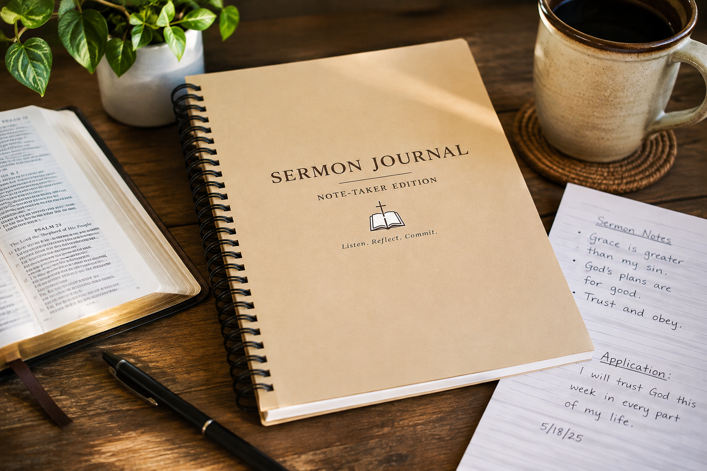 Christian Sermon Journal - Note-Taker Edition