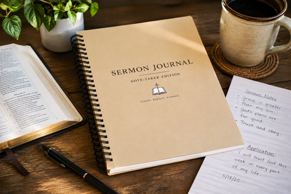 Christian Sermon Journal - Note-Taker Edition