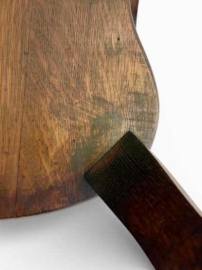 Edwardian Carved Lion-Head Oak Armchair (c. 1905–1915)