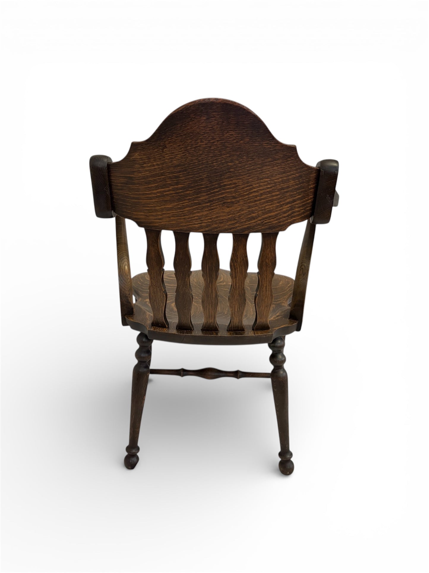 Edwardian Carved Lion-Head Oak Armchair (c. 1905–1915)
