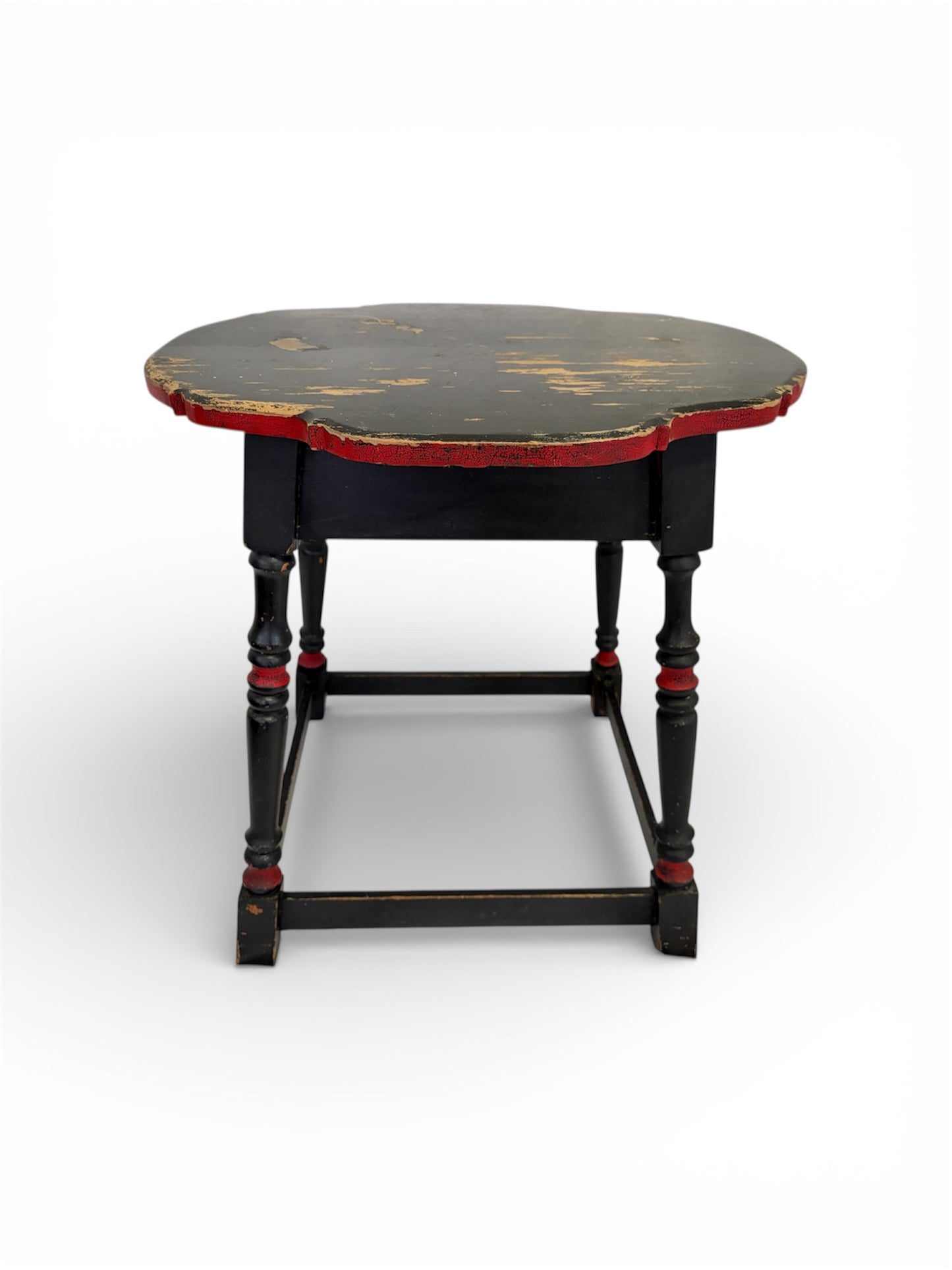 Early 20th Century Country Pub Table with Original Painted Finish