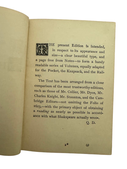 Shakespeare’s Handy-Volume Edition George Routledge & Sons, c. 1890–1910 Complete 13-Volume Antique Set