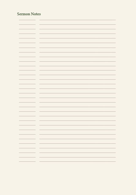 Christian Sermon Journal - Note-Taker Edition