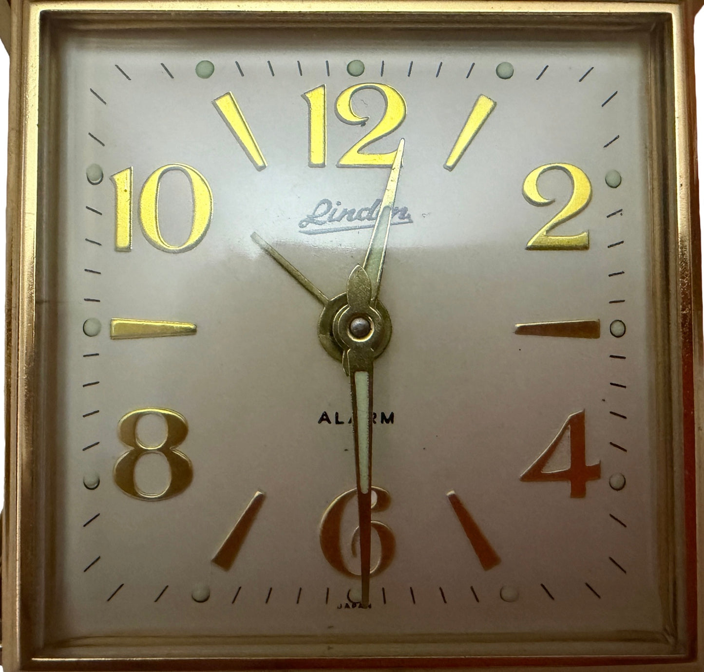 Vintage Linden Folding Travel Alarm Clock with Original Box, Made in Japan, c.1960s