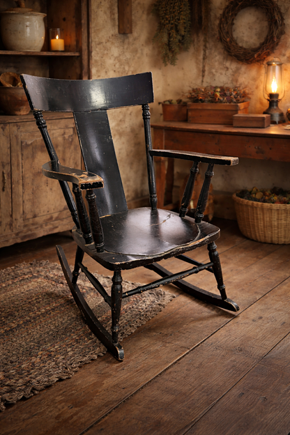 Mid-19th Century American Painted Rocking Chair, c.1850