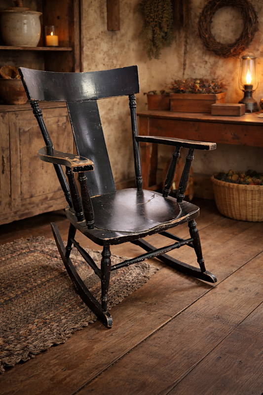 Mid-19th Century American Painted Rocking Chair, c.1850