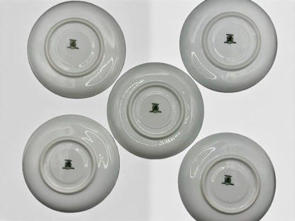 Vintage Bohemia Czecho-Slovakia Replacement Saucers, Set of 5