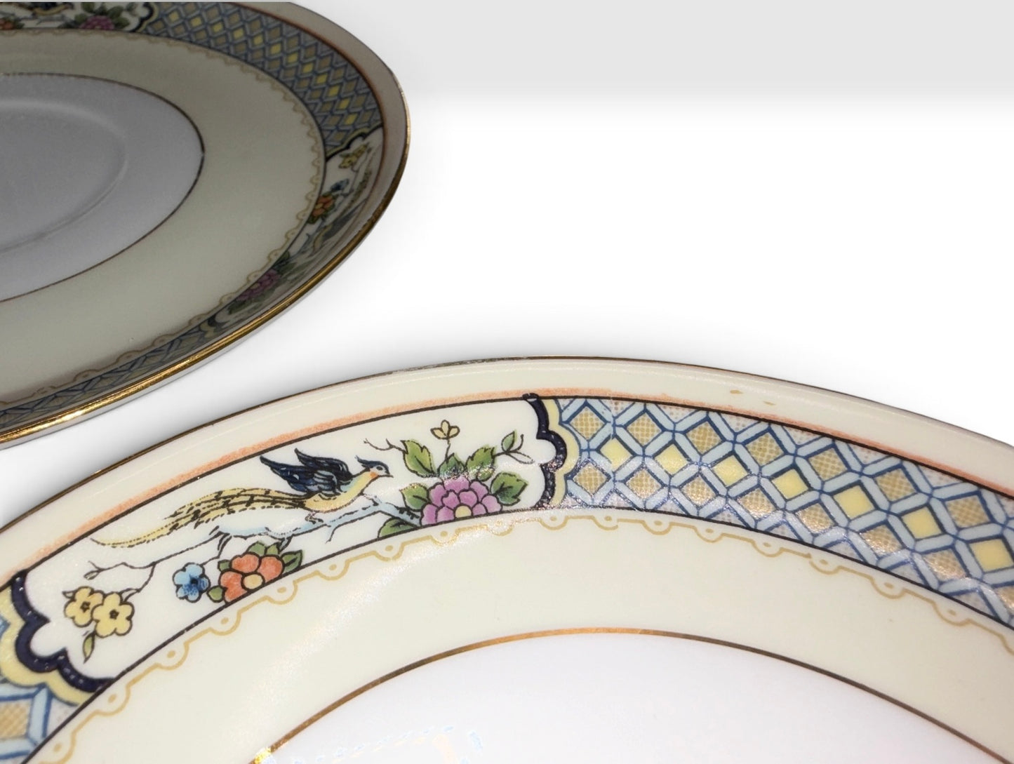 Vintage Bohemia Czecho-Slovakia Replacement Saucers, Set of 5