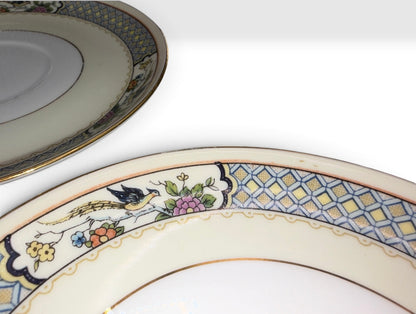 Vintage Bohemia Czecho-Slovakia Replacement Saucers, Set of 5