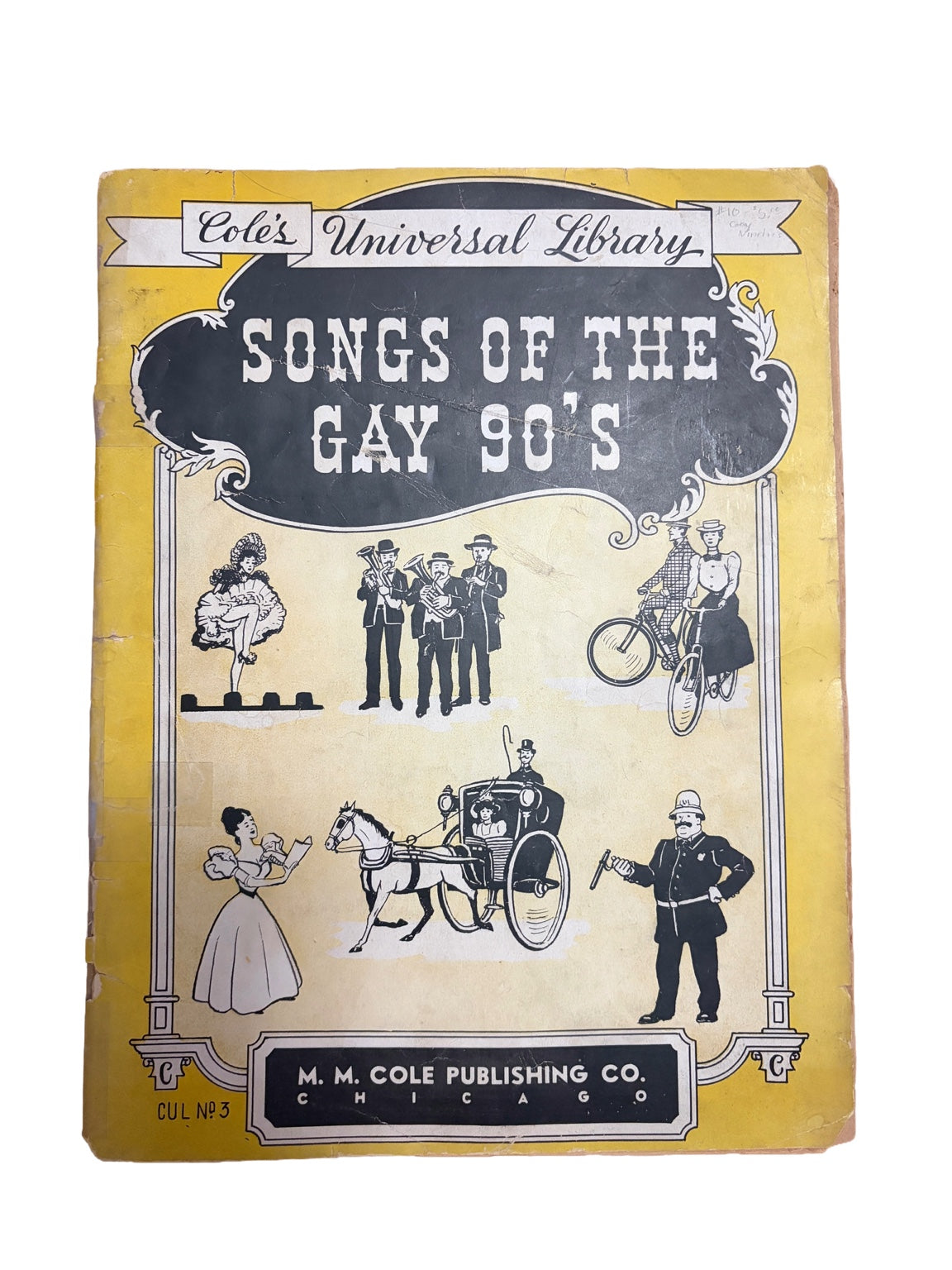 Vintage “Songs of the Gay 90’s” Sheet Music Book | Cole’s Universal Library | 1930s Chicago Songbook