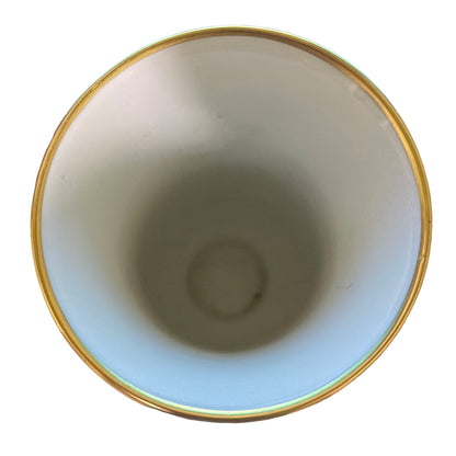 Vintage Kaiser Porzellan White Porcelain Trumpet Vase with Gold Rim – West Germany Mid-Century (Model 564)